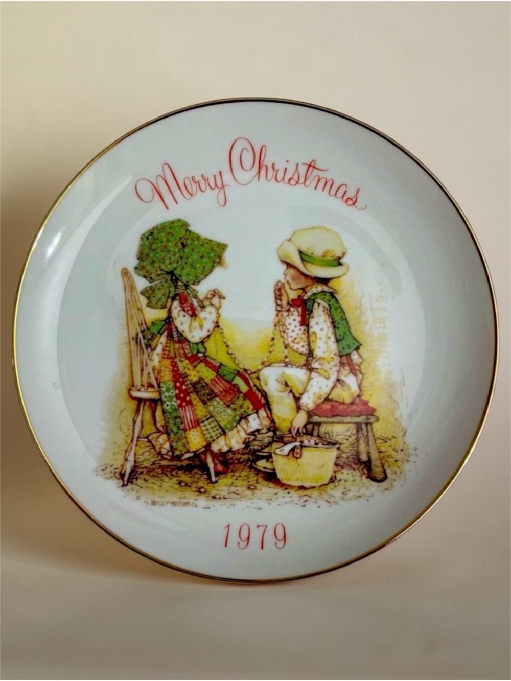 Vintage Holly Hobbie Commemorative Edition Genuine Porcelain Collective Plate